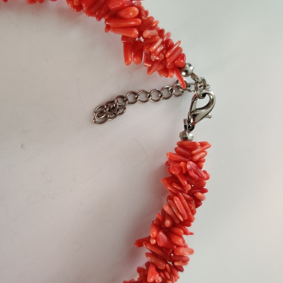 Vintage Red Branch Coral Necklace and Earrings Set - Picture 14 of 16